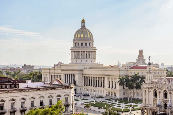 El Capitolio, elevated view, Havana, La Habana Province, Cuba, West Indies, Central America
